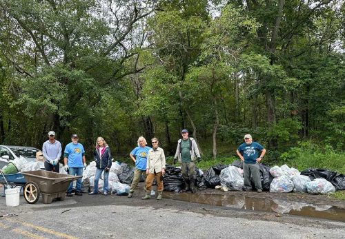 Citizens United of the Maurice River removed 75 bags of waste from Alliance Beach. 