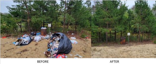 Kimberly Spiegel, a CU Maurice River staffer provides these photos, taken during and after some CU cleanups. 