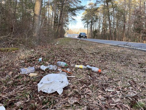 Much of the trash that crews pick up are alcoholic beverage containers, which leads us to believe that people drinking and driving don’t want the evidence in their vehicle. 