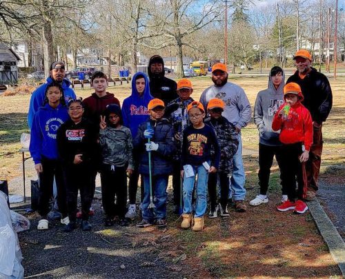 Positive Vibes helped beautify Millville City Park. 