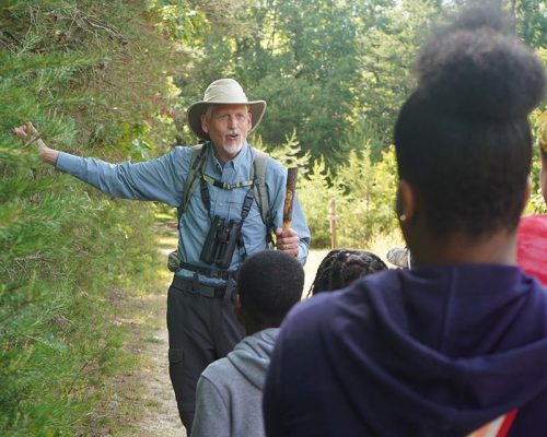 Greg Staman talking about trees at Wild About Cumberland event. 