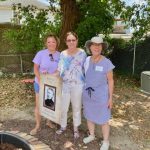 Jennifer Hainley, VHAS trustee; Deborah Boerner Ein, Treat biographer; Meredith Koenig, VHAS volunteer.