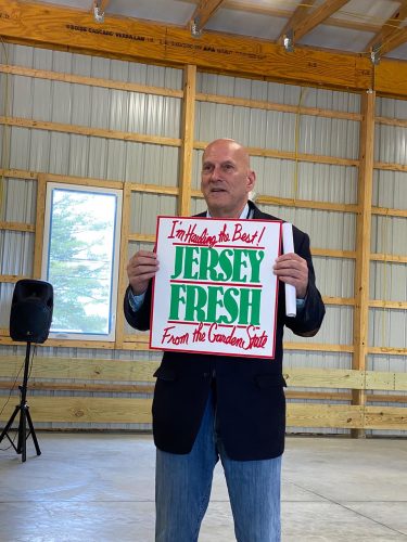 Wengryn at the Jersey Fresh seasonal kickoff at Consalo Farms in Buena earlier this year.