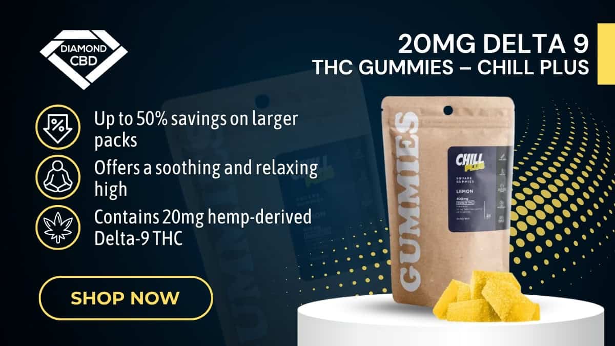 DiamondCBD 20mg Delta 9 THC Gummies – Chill Plus