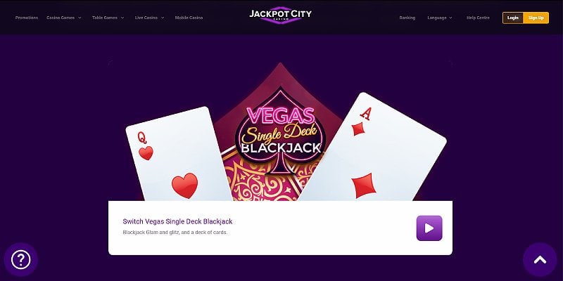 Jackpot City CA - Blackjack
