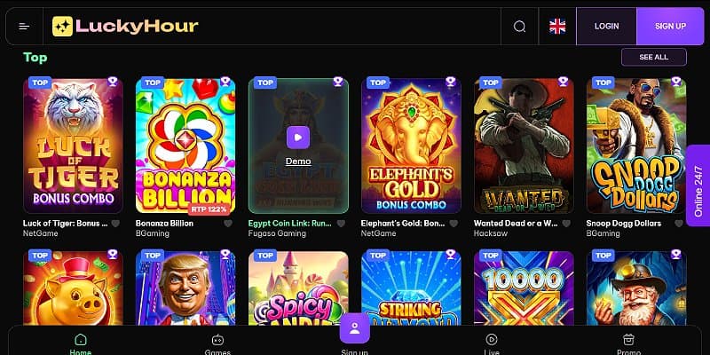 LuckyHour Casino DK