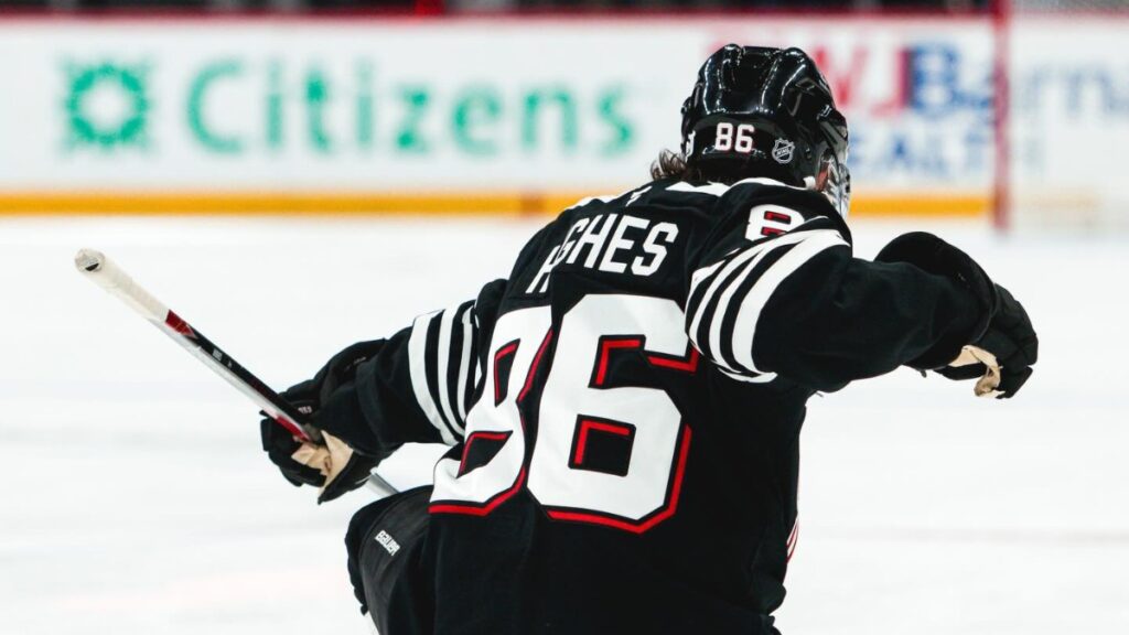 Tate McRae Watches Jack Hughes’ Return