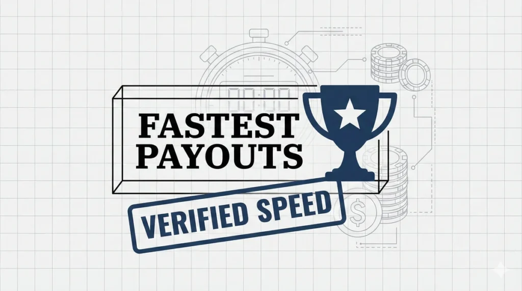 Fast payout online casino chips and cards representing quick withdrawal times