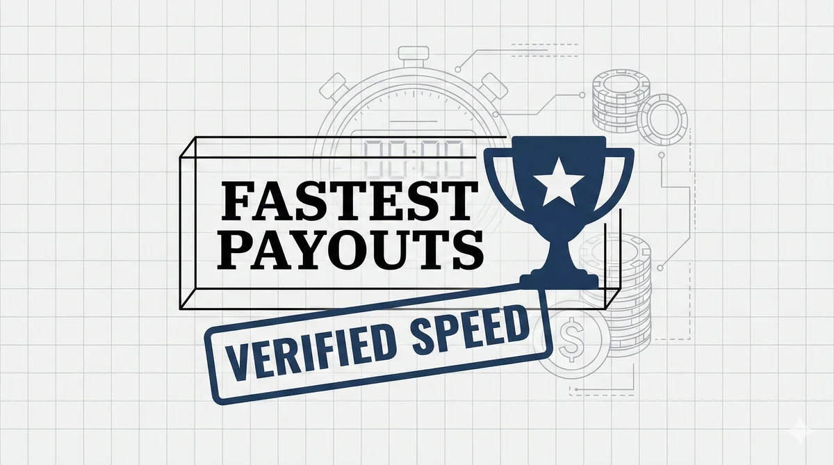 Fast payout online casino chips and cards representing quick withdrawal times