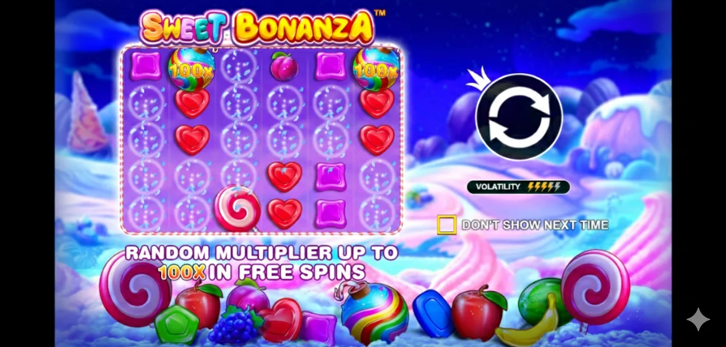 Sweet Bonanza Slot Gameplay - Random Multipliers in Free Spins